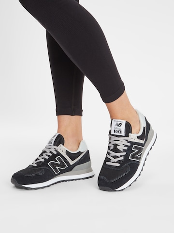 new balance حذاء رياضي بلا رقبة '574' بلون أسود