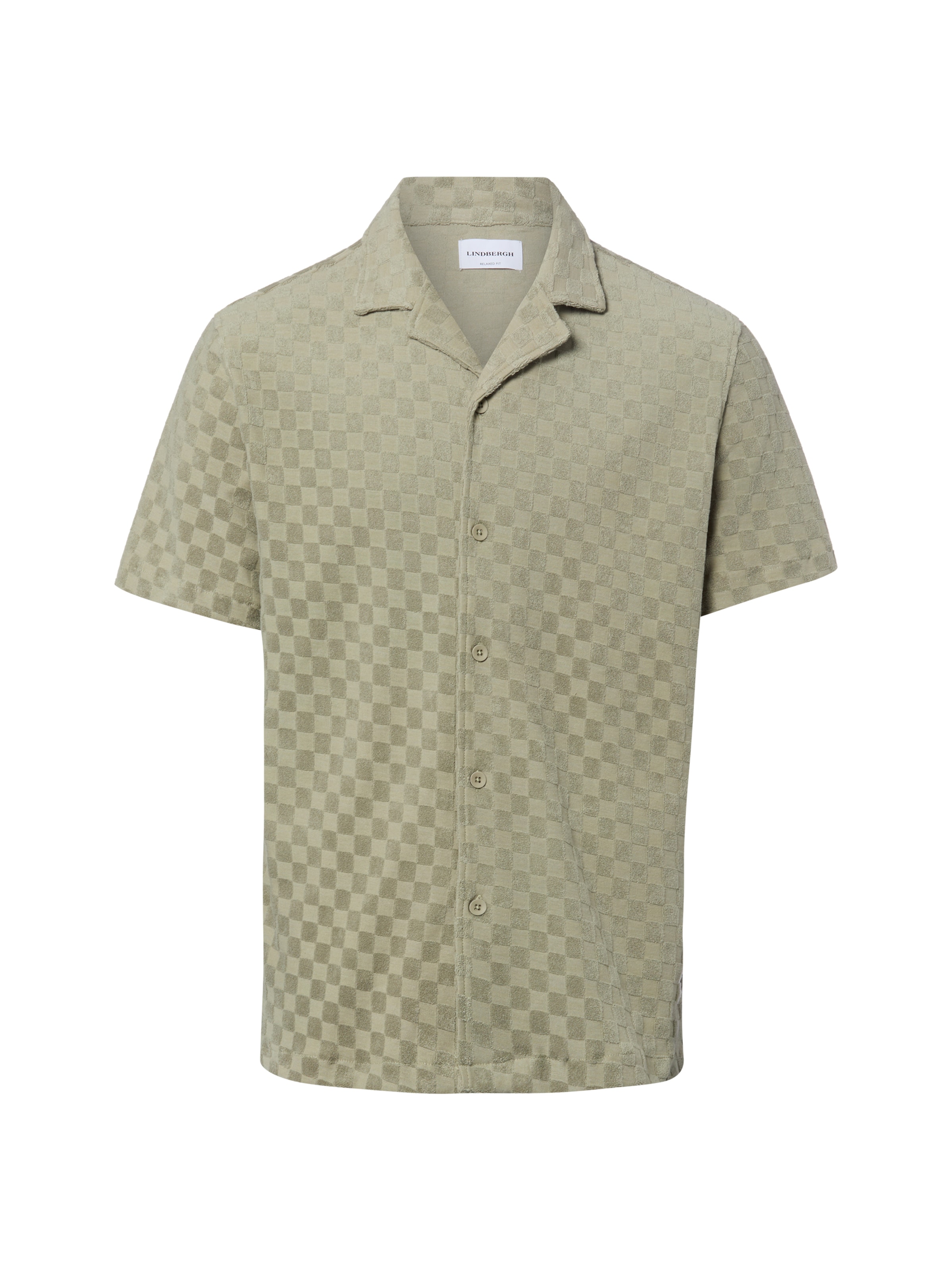 Coupe regular Chemise Lindbergh en vert : devant