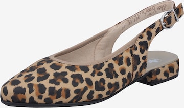 Rieker Slingback Pumps in Beige: front