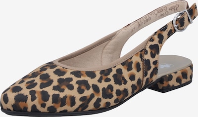 Rieker Escarpins à bride arrière en 39 en beige / marron / noir, Vue avec produit