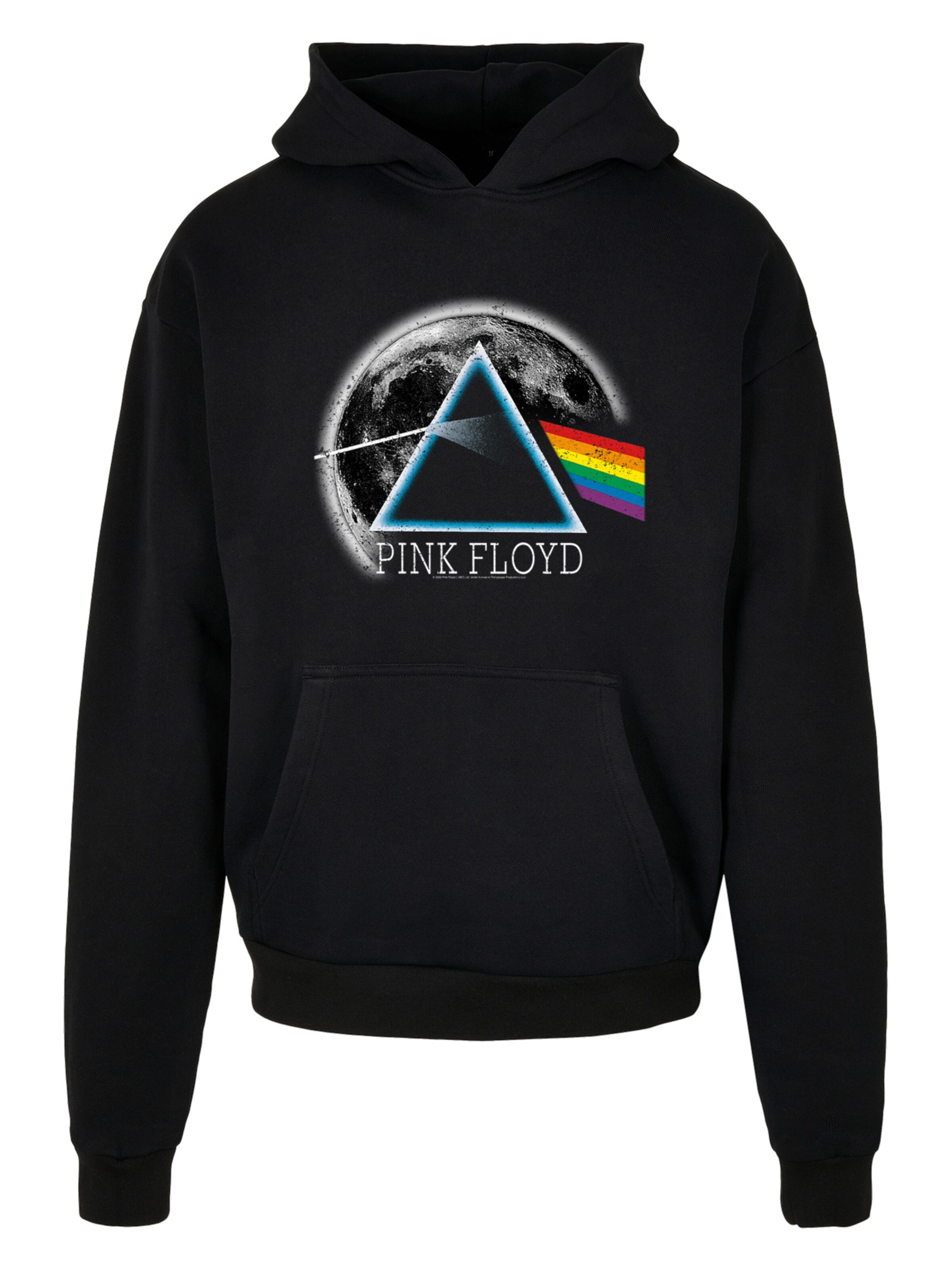 F4NT4STIC Sweatshirt 'Pink Floyd' in Zwart: voorkant