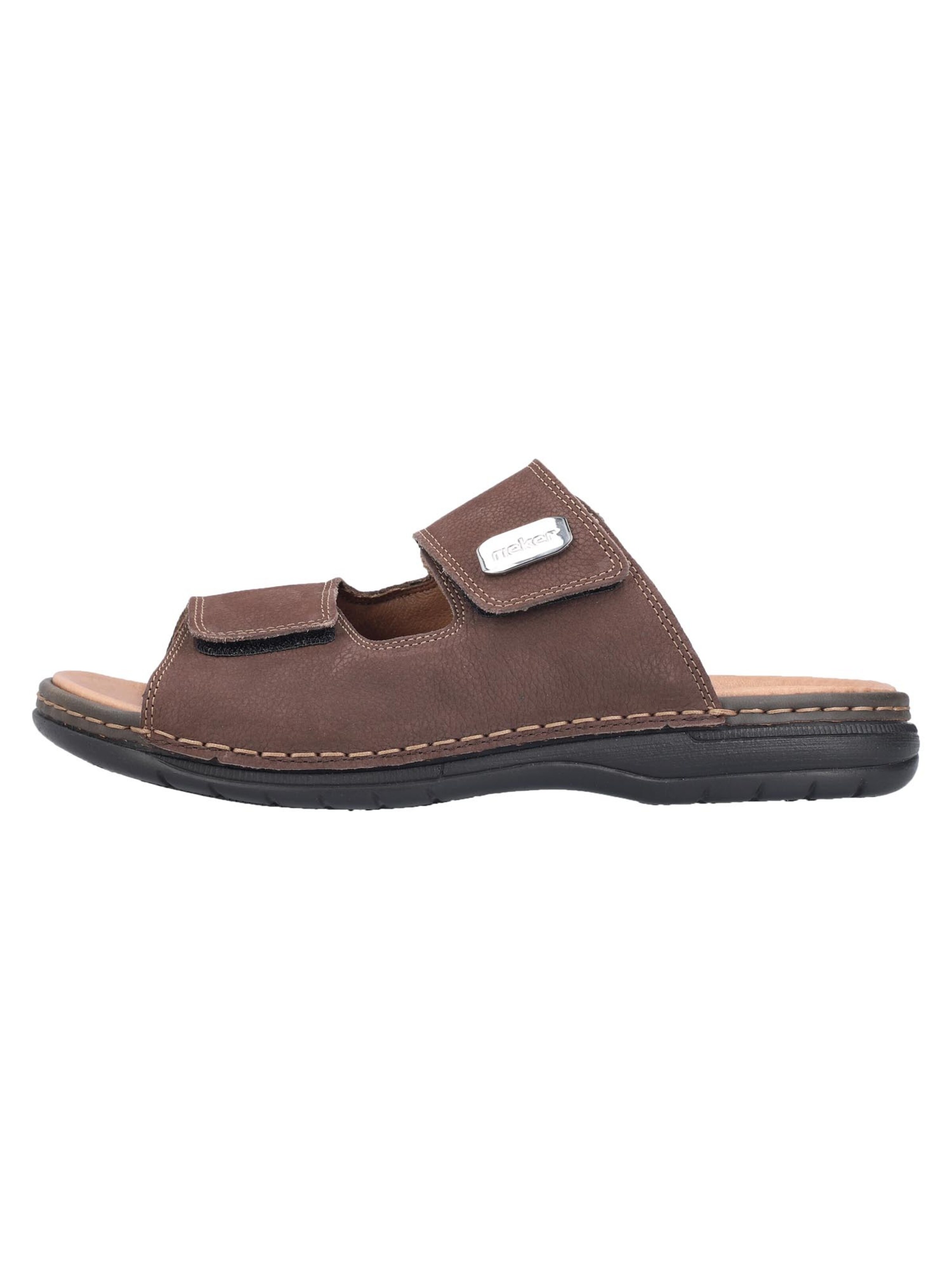 Rieker Mule 'Basic' in Brown: front