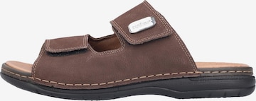 Rieker Mule 'Basic' in Brown: front