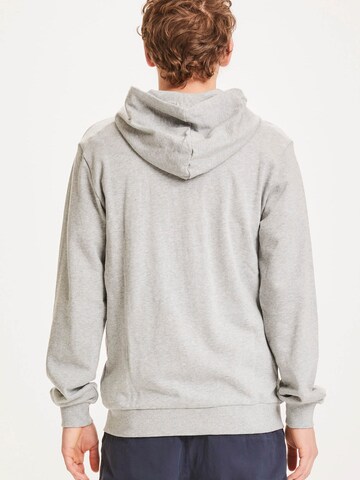 KnowledgeCotton Apparel Zip-Up Hoodie 'CEDAR' in Grey