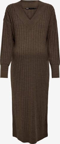 Only Maternity Knit dress in Brown: front