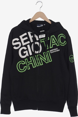 Sergio Tacchini Sweatshirt & Zip-Up Hoodie in L in Black: front