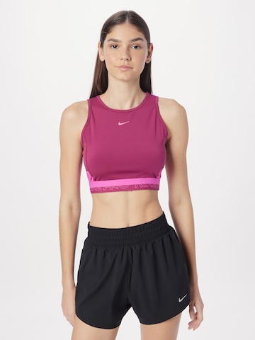 NIKE Sports top in Pink: front