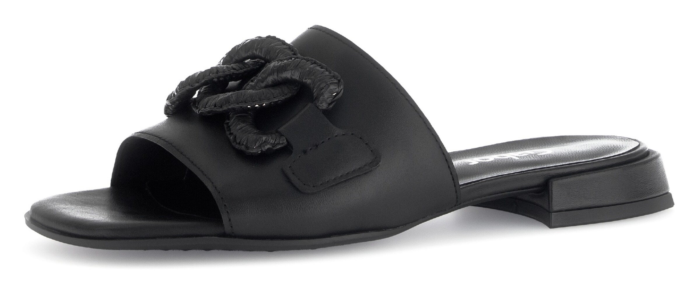 GABOR Mules in Black: front