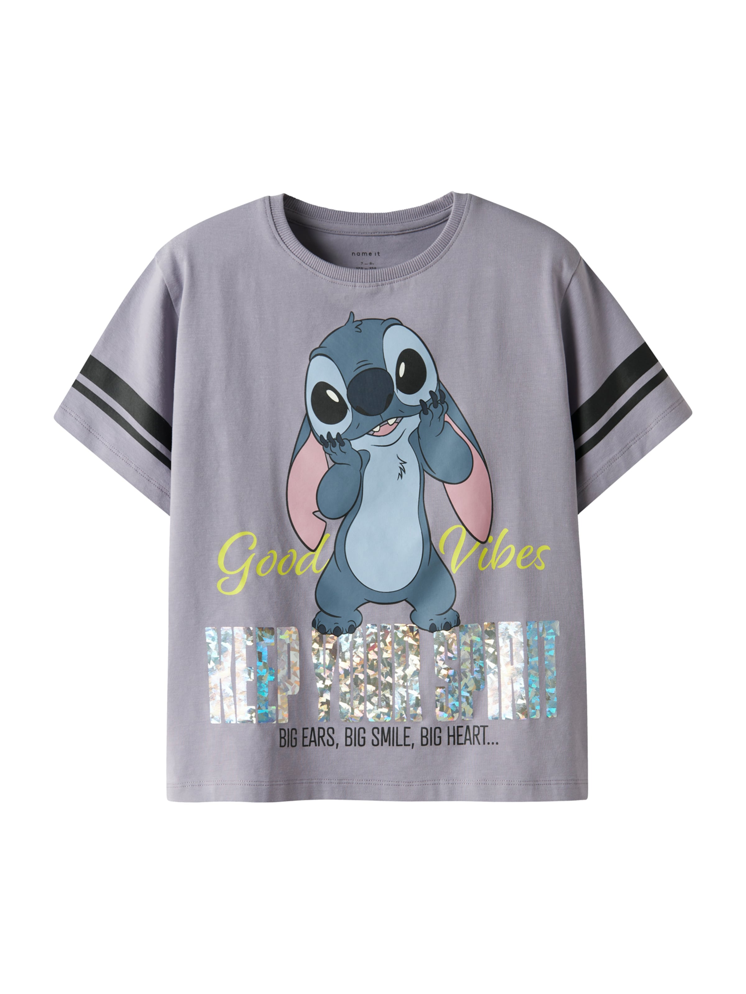 NAME IT - Camiseta 'NKFDYMI STITCH' en lila: frente