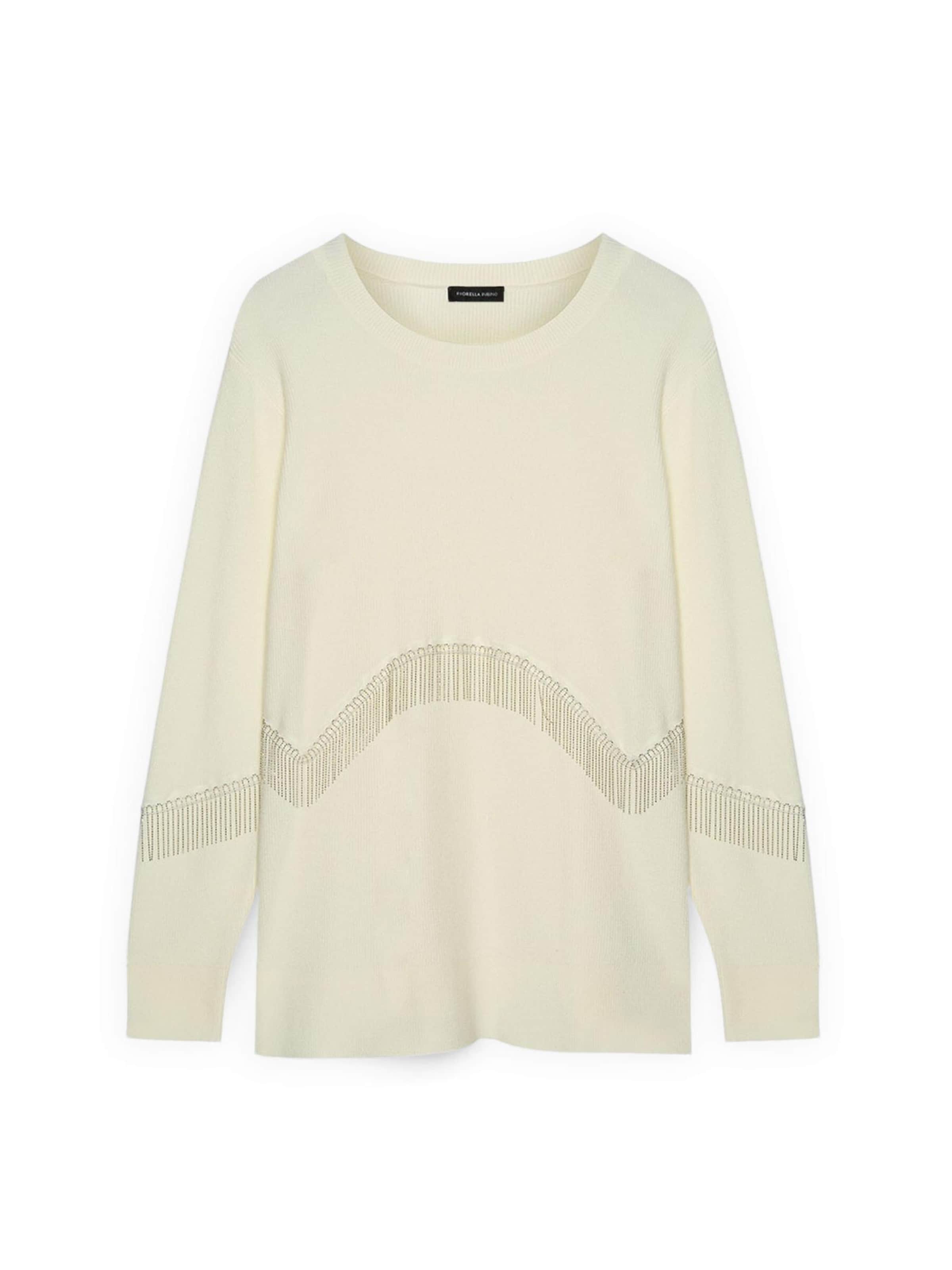 Pull-over Fiorella Rubino en blanc : devant