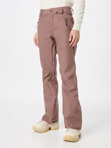 Regular Pantalon outdoor 'SPECIES' Volcom en rose : devant