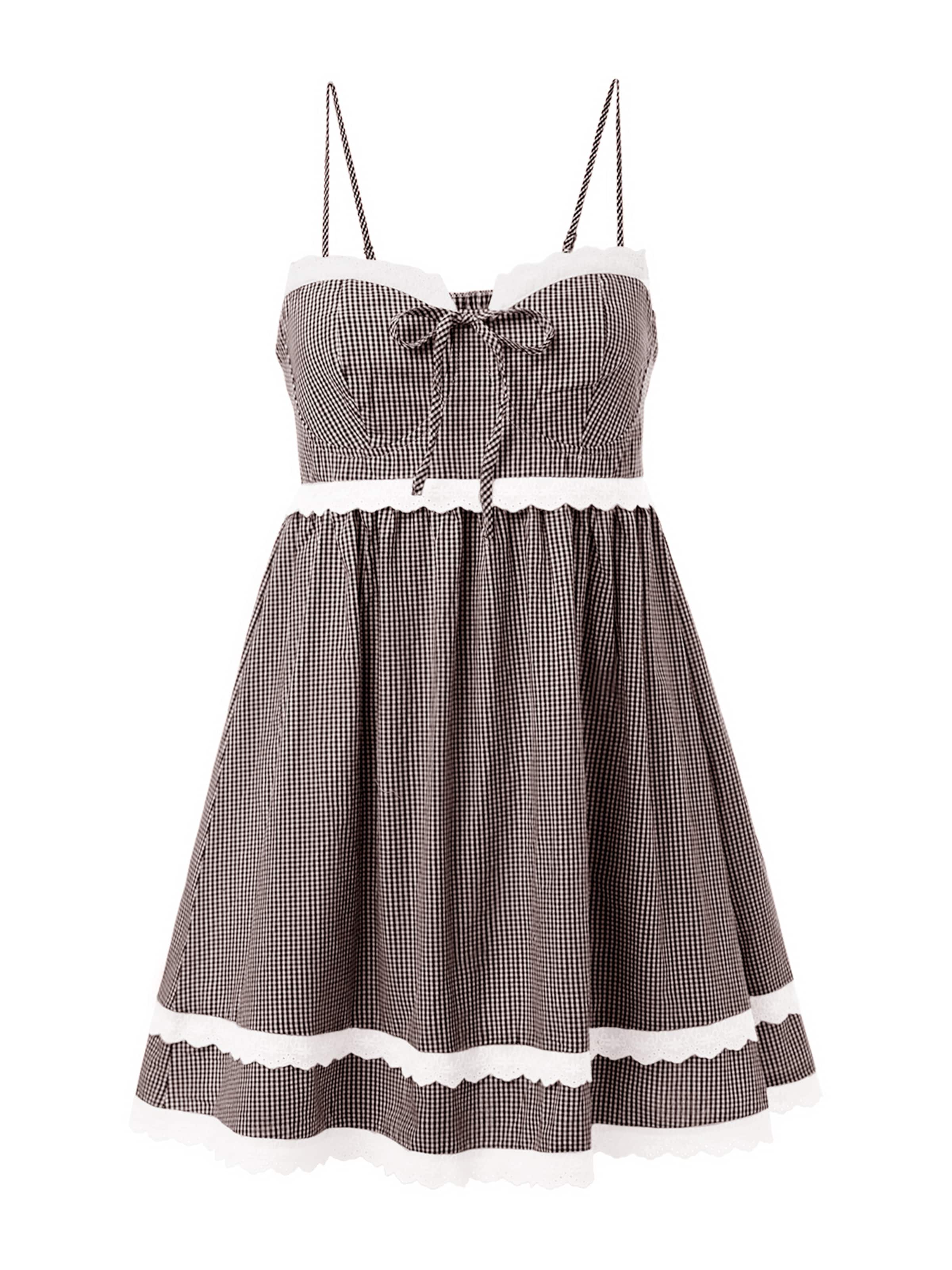 Imily Bela Šaty - Hnedá: predná strana