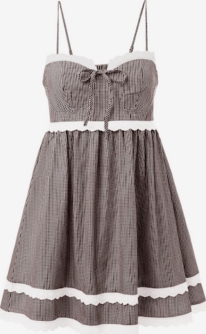 Imily Bela Šaty - Hnedá: predná strana