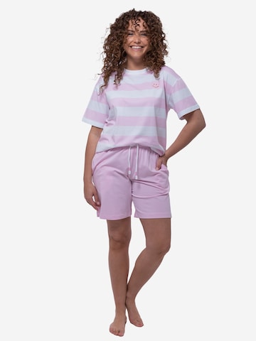 Mey Pajama 'Streaked Lines' in Pink