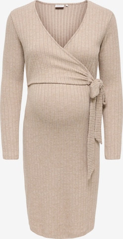 Abito in maglia 'OLMLOLA' di Only Maternity in beige: frontale