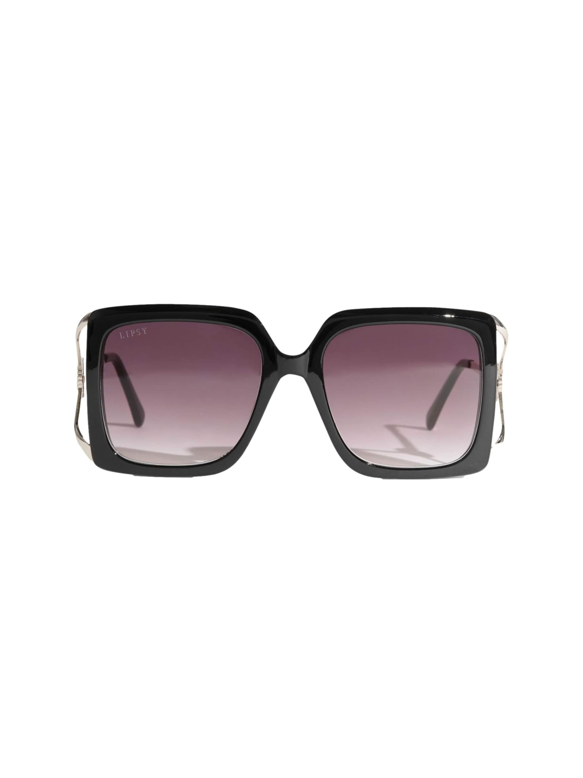 Lunettes de soleil Lipsy en noir : devant
