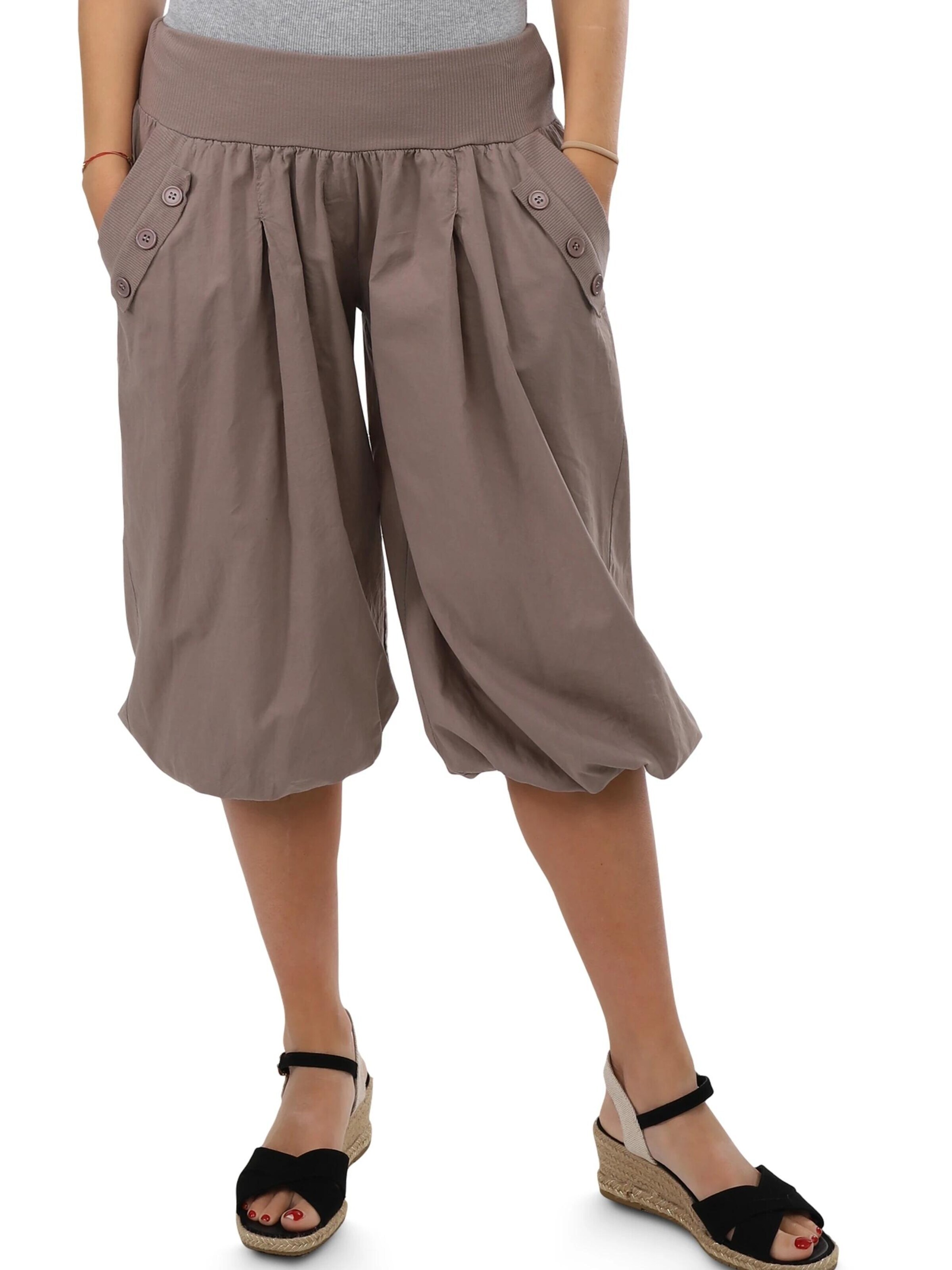 malito more than fashion Loose fit Harem Pants in Brown
