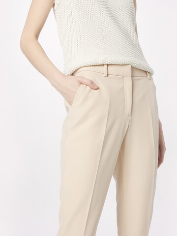 Regular Pantalon à plis MORE & MORE en beige