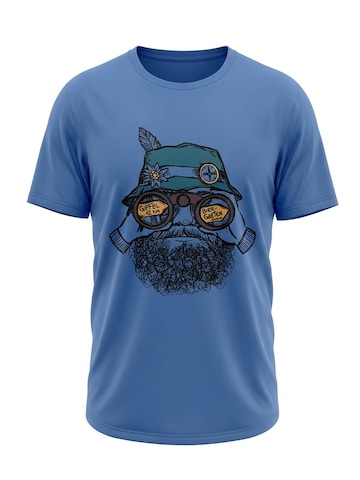 karlskopf Shirt 'WANDERER' in Blue: front