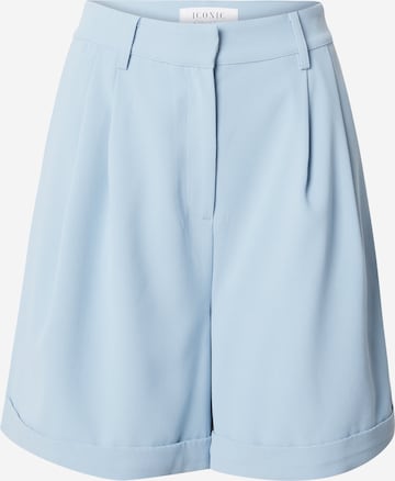 ABOUT YOU x Iconic by Tatiana Kucharova Loose fit Pleat-Front Pants in Blue: front