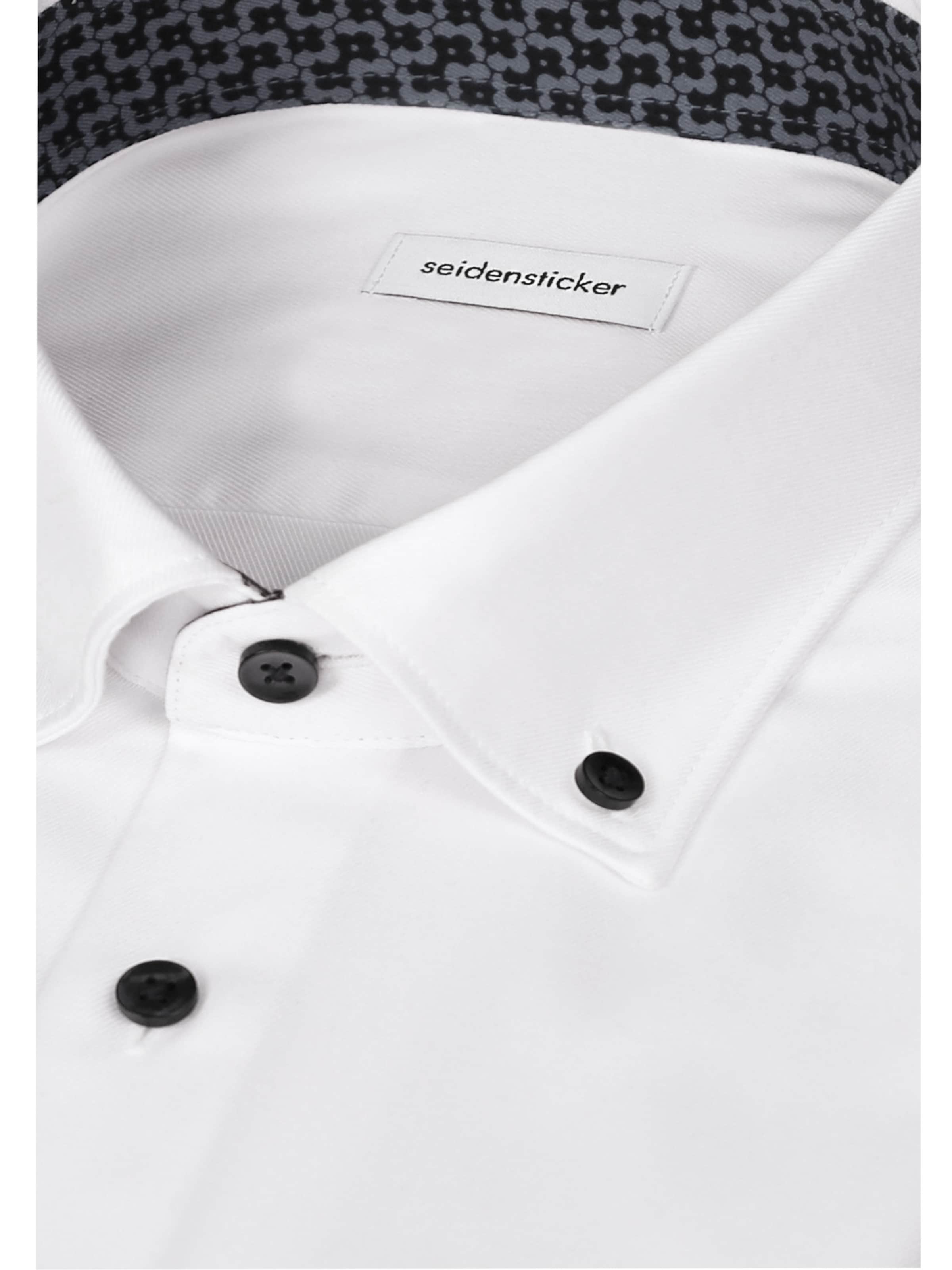 SEIDENSTICKER Slim fit Zakelijk overhemd in Wit