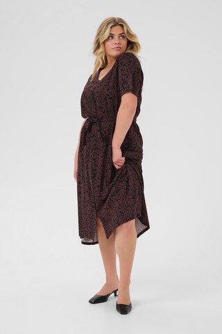 Robe-chemise 'Bella' KAFFE CURVE en marron