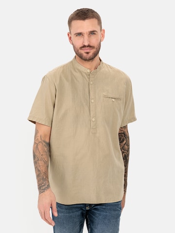 CAMEL ACTIVE Regular fit Button Up Shirt in Beige: front