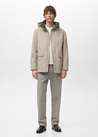 MANGO MAN Between-Seasons Parka 'Marcus' in Beige