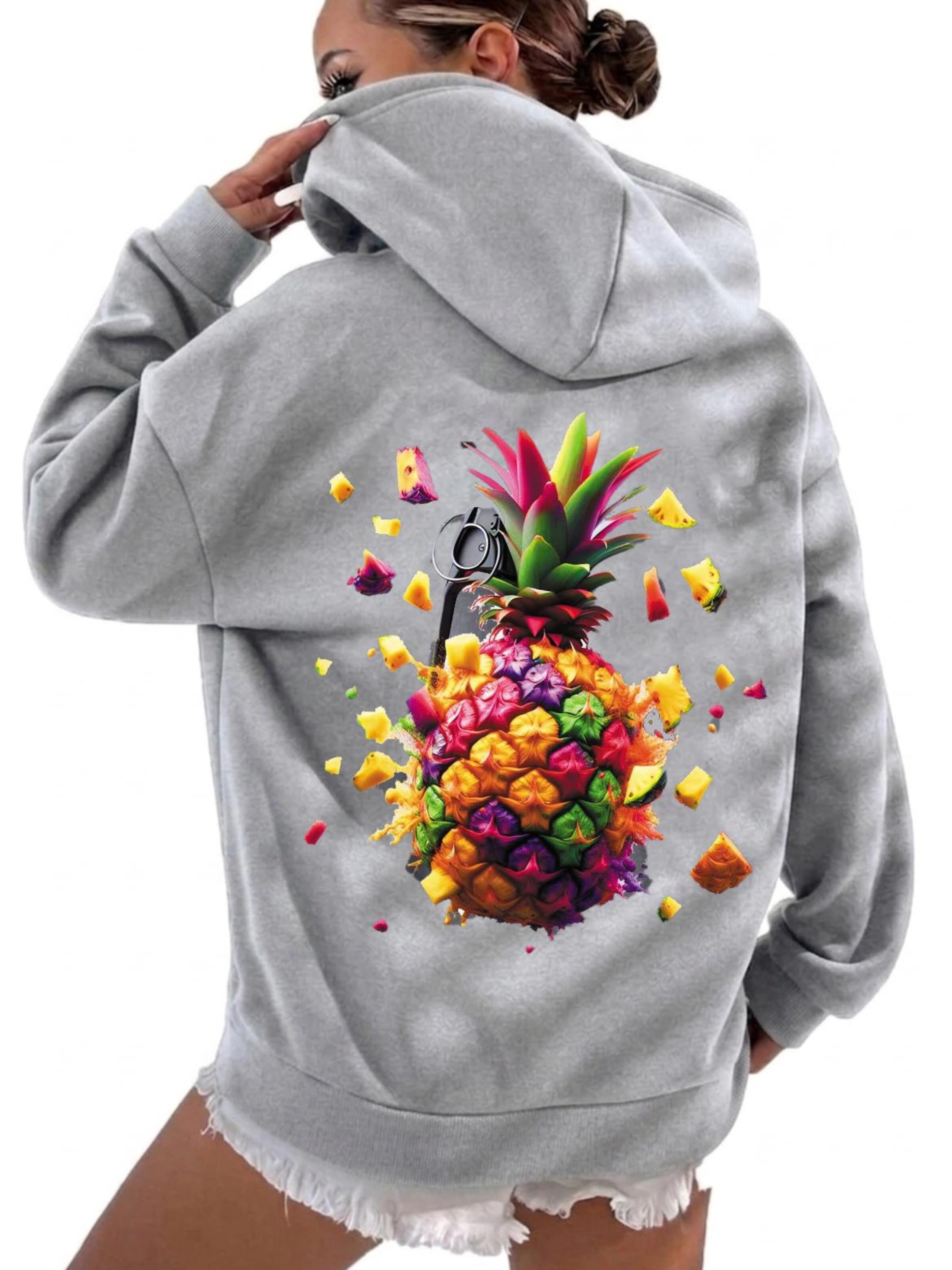 RMK Sweatshirt 'Ananas' in Grey