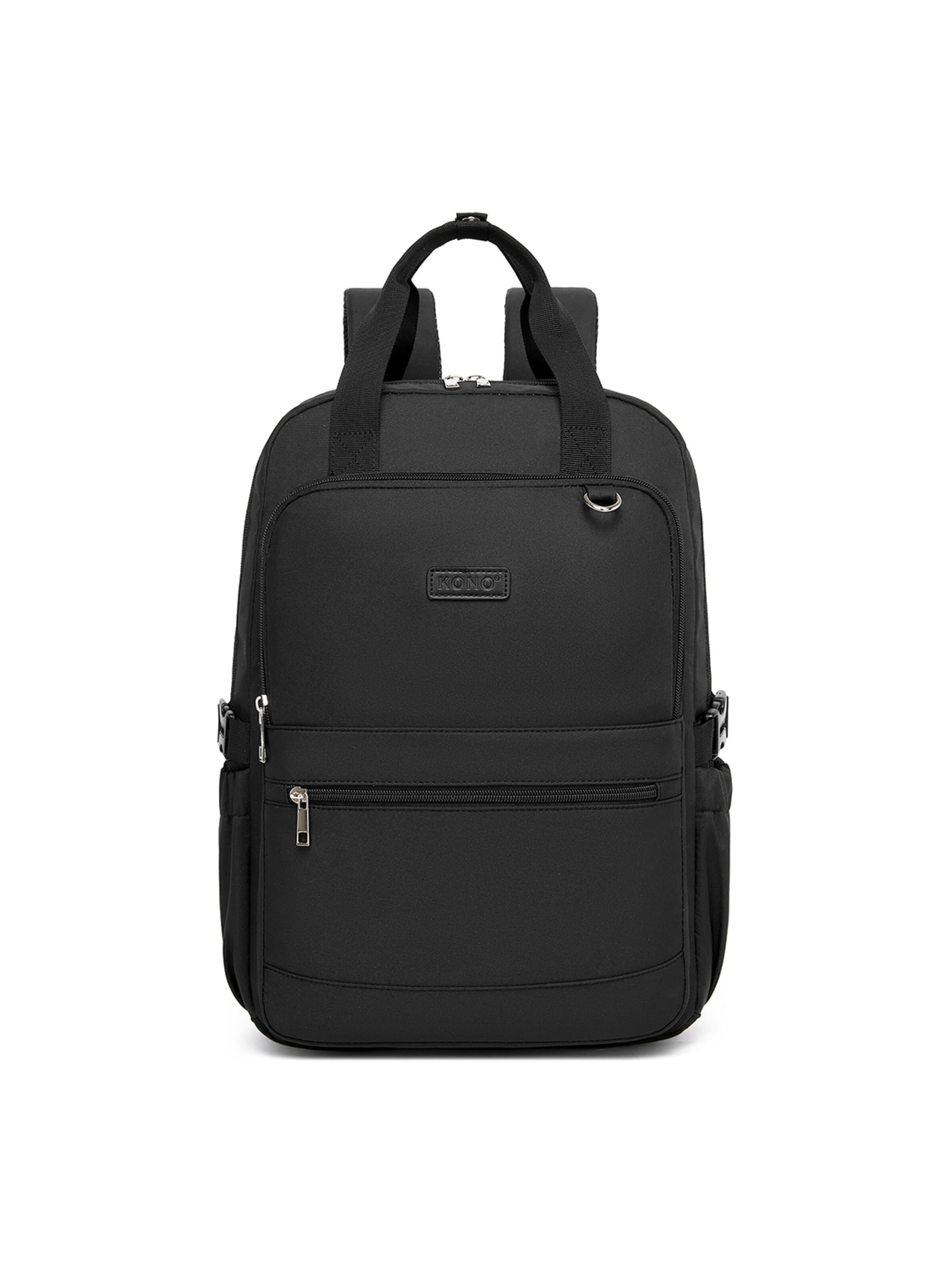 Kono Backpack in Black: front