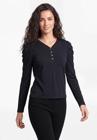 usha BLACK LABEL - Camiseta en negro: frente