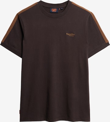 T-Shirt Superdry en marron : devant