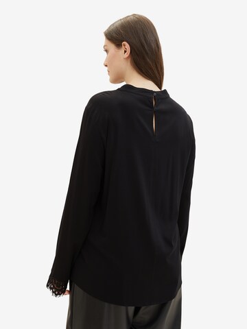 Tom Tailor Women + Blouse in Zwart