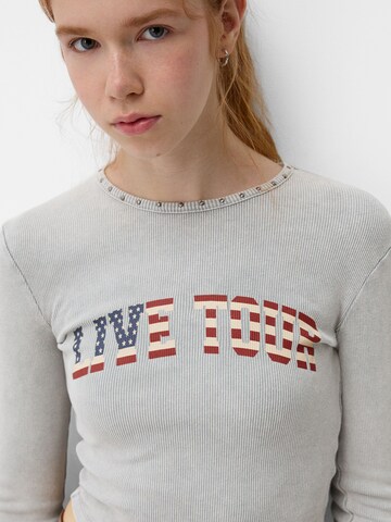 Bershka Shirt in Grey