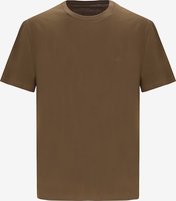 Distretto12 T-Shirt 'LONDRA' in Braun: Vorderseite