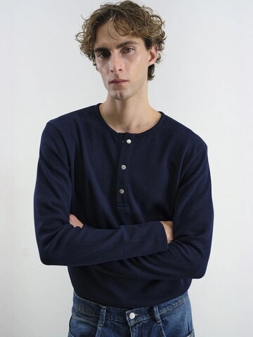 Giesto Shirt in Blauw: voorkant