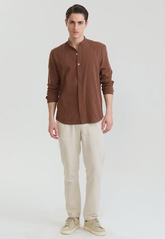 Felix Hardy Regular fit Πουκάμισο για το γραφείο σε καφέ