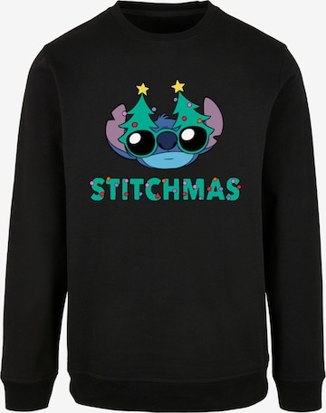 ABSOLUTE CULT Sweatshirt 'Lilo And Stitch - Stitchmas Glasses' in Black: front