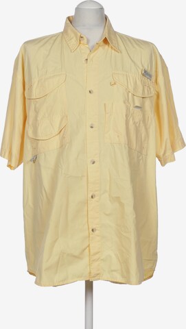 COLUMBIA Button Up Shirt in L in Yellow: front