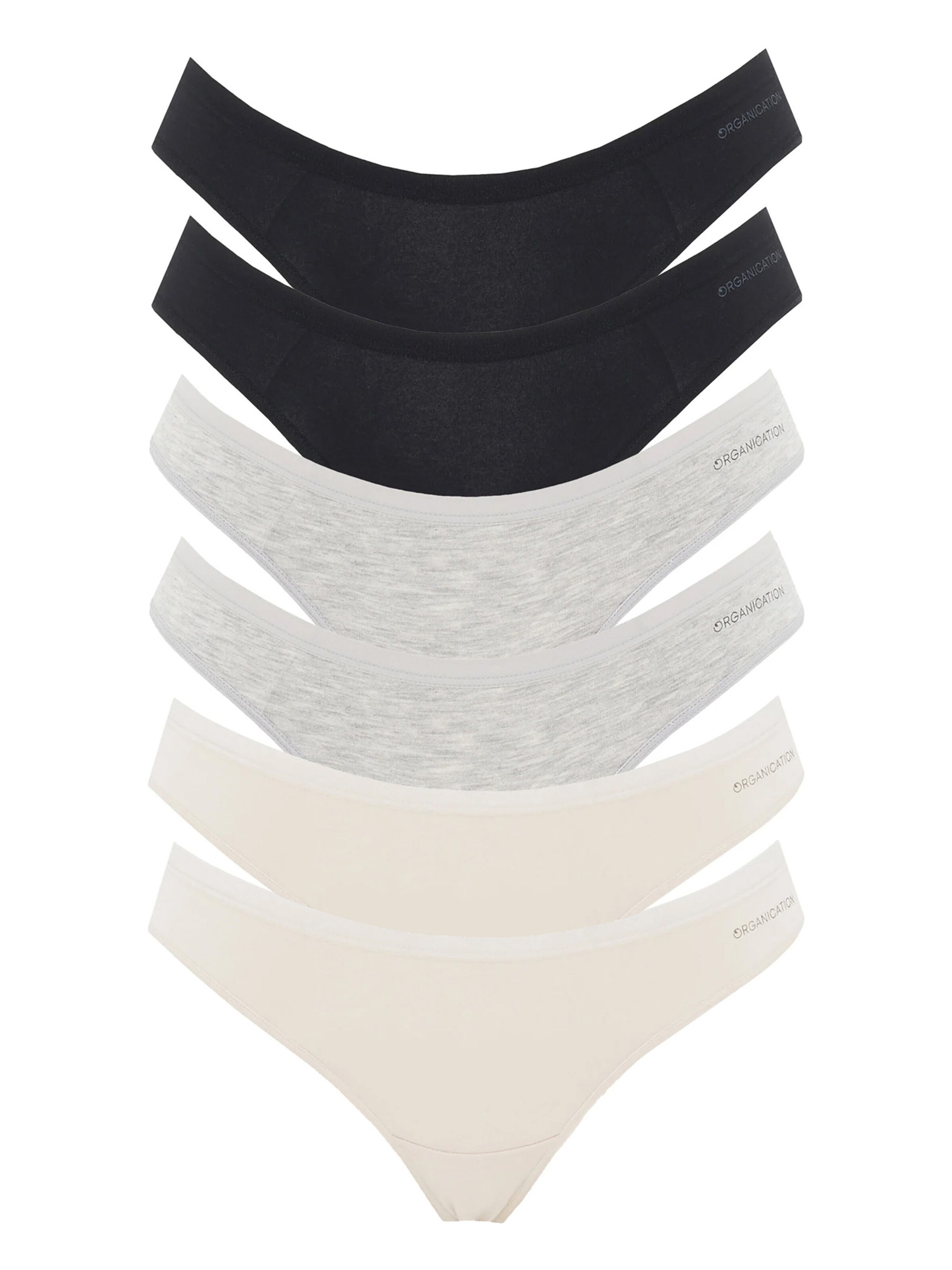 Organication Slip in Grau: Vorderseite