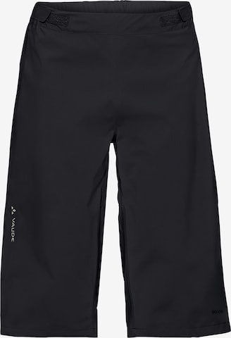 VAUDE Regular Outdoorbroek 'Moab Rain STS' in Zwart: voorkant