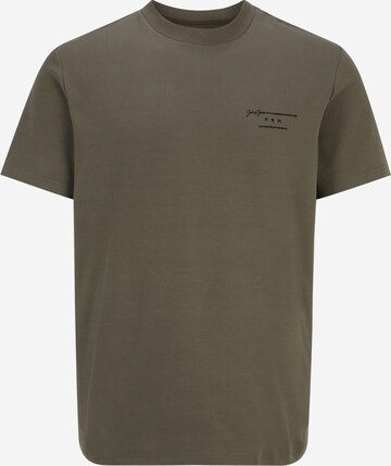 T-Shirt 'SANCHEZ' Jack & Jones Plus en vert : devant