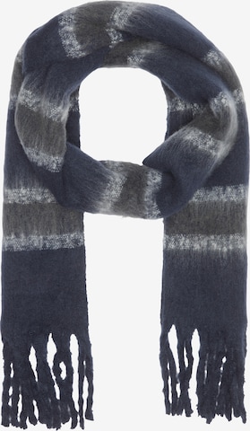QS Schal in Blau: Vorderseite