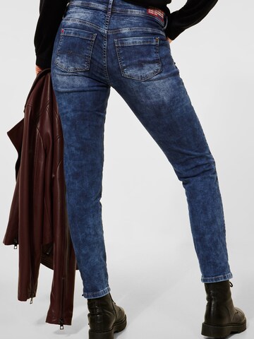 STREET ONE - Skinny Vaquero en azul