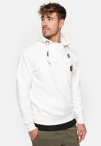 INDICODE JEANS Sweatshirt 'Meza' in Wit: voorkant