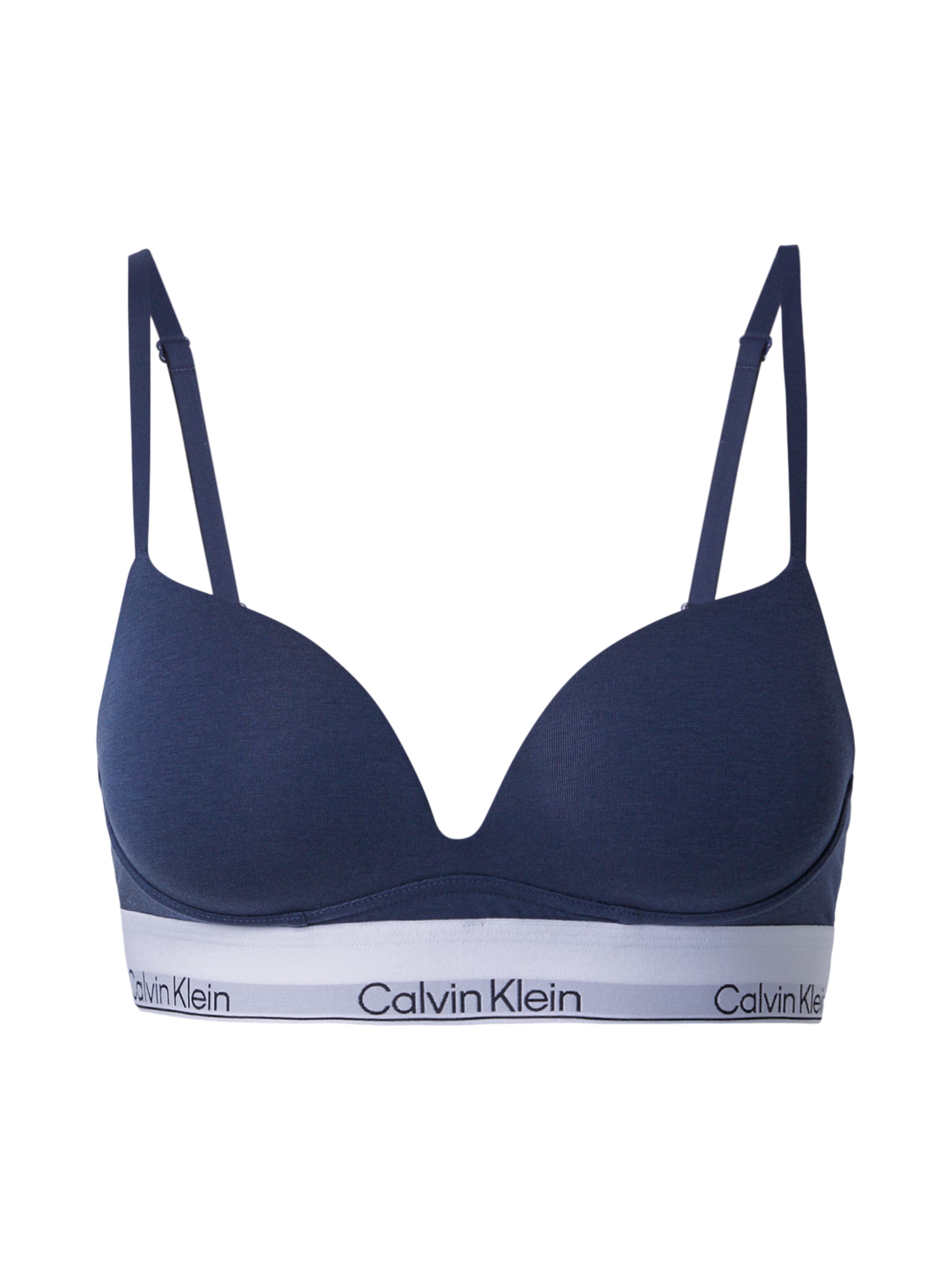 Calvin Klein Underwear Пуш-ап Бюстгальтер в Синий: спереди