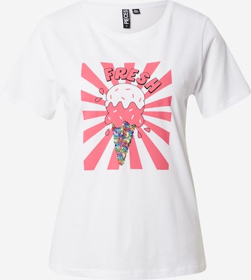 PIECES - Camiseta 'Freshy' en blanco: frente