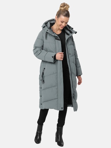 NAVAHOO Zimný kabát ' Kuschelmausi' - Modrá