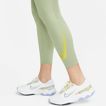 NIKE Skinny Workout Pants in Green