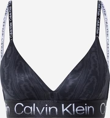 Calvin Klein Sport Triangle Sports Bra in Black: front